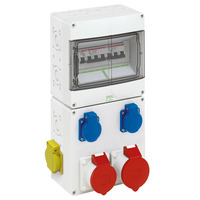 Socket outlet combination - STV 922-K-LAN