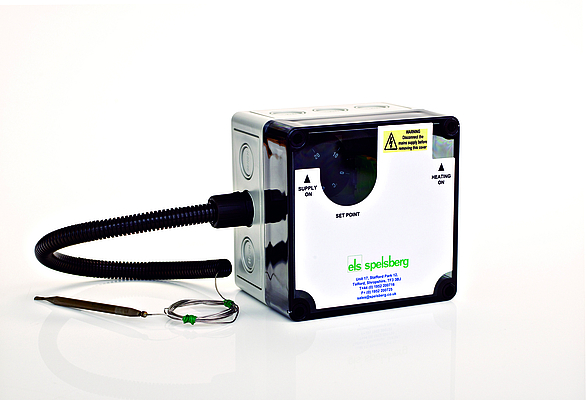 HT thermostats are turnkey units, housed in Spelsberg’s IP66-certified TK polycarbonate enclosures.