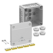 with push-in terminals for rigid conductors