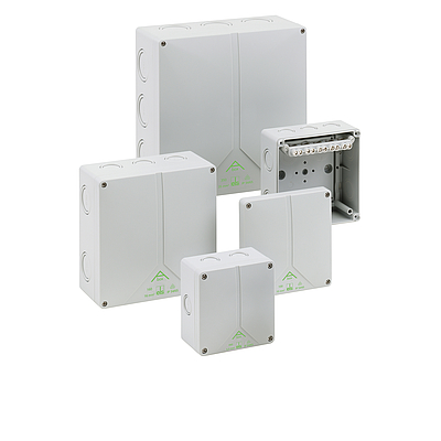 The complete range of the ever-popular A-box range of terminal boxes and small contractor type junction boxes is available from CED stock for immediate delivery.