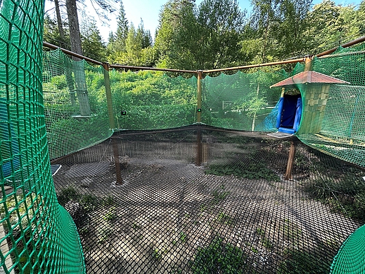 TAG Active design a obstacle course activity games at the Adventure Nets at Longleat Forest holiday village.