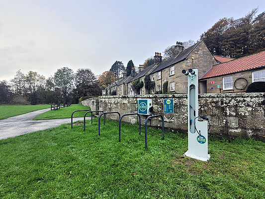 Spelsberg BCS Smart e-bike charging stations in the North York Moors National Park