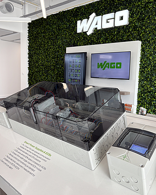 Spelsberg specified a range of enclosures from its AK distribution board range for WAGO's demonstration unit.