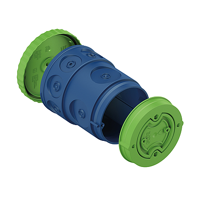Spelsberg U 120 GRO-3-CR features a UK specific lamp mounting with locations for fixing screws to secure standard ceiling roses.